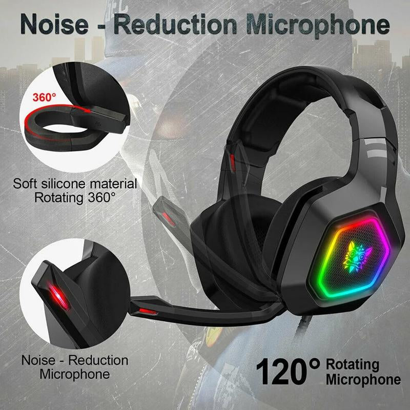 Professional Gaming Headset with Microphone - Compatible with PS4, PS5