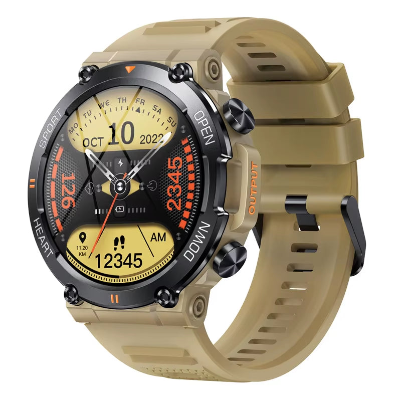 PulseMaster Pro: Advanced Smartwatch for Men with Heart Rate Monitoring and Long Battery Life