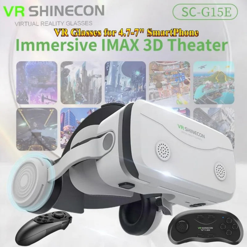 SpectraMax VR Viewer: IMAX 3D Virtual Reality Glasses with Game Joystick Support