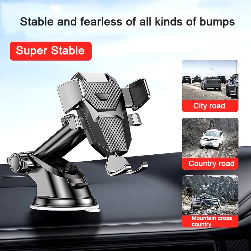 "GripGo 360: Universal Car Phone Holder with 360° Rotation