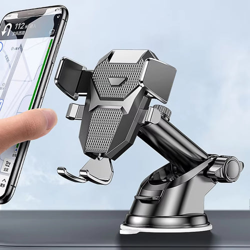 "GripGo 360: Universal Car Phone Holder with 360° Rotation